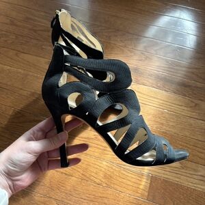 Elegant Black Strappy Heels